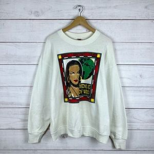 Vintage 1990s African Woman Mother of the World Sweatshirt XL